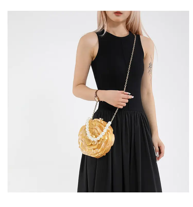 Red Rose Flower Crossbody Clutch Bag for Women — feature 11