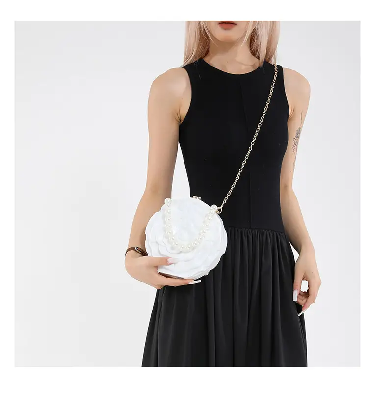 Red Rose Flower Crossbody Clutch Bag for Women — feature 13