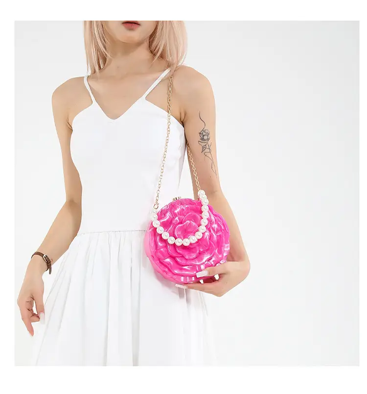 Red Rose Flower Crossbody Clutch Bag for Women — feature 15