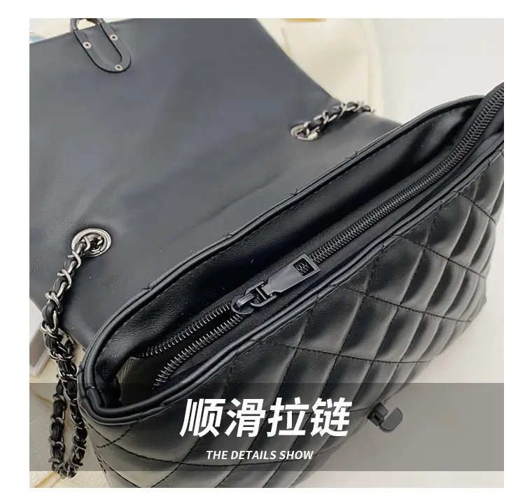 Yo Zi Rhombic Chain Shoulder Bag Brown Women's Autumn Winter 2025 — feature 5