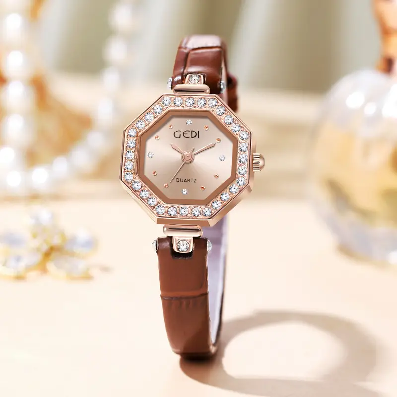 Goldie Light Luxury Octagonal Watch for Women - Image 4