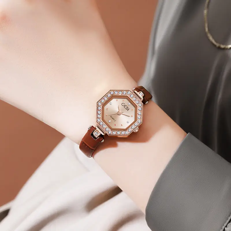 Goldie Light Luxury Octagonal Watch for Women - Image 7