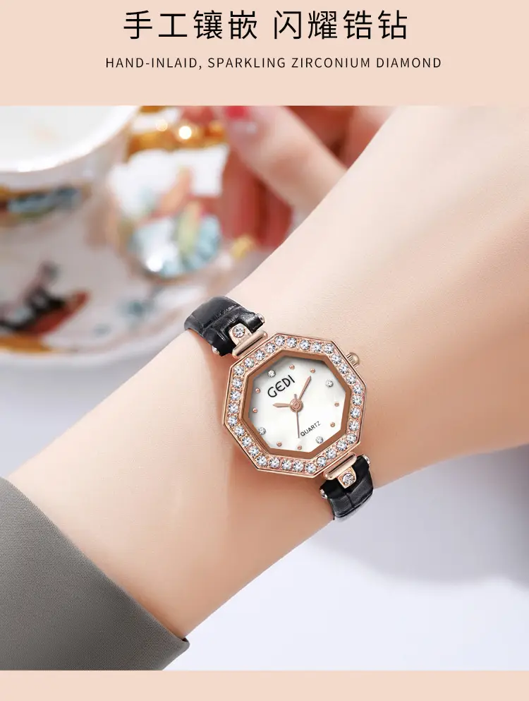 Goldie Light Luxury Octagonal Watch for Women — feature 13