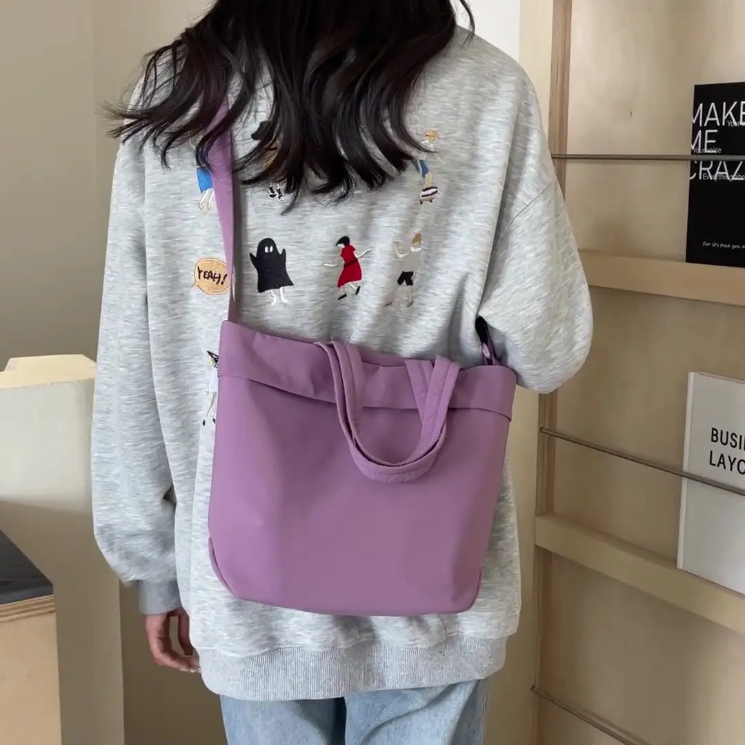 Nylon Crossbody Bag Women's Fashion Solid Color