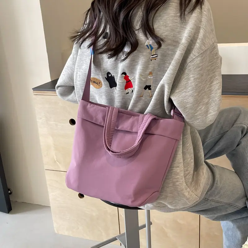 Nylon Crossbody Bag Women's Fashion Solid Color