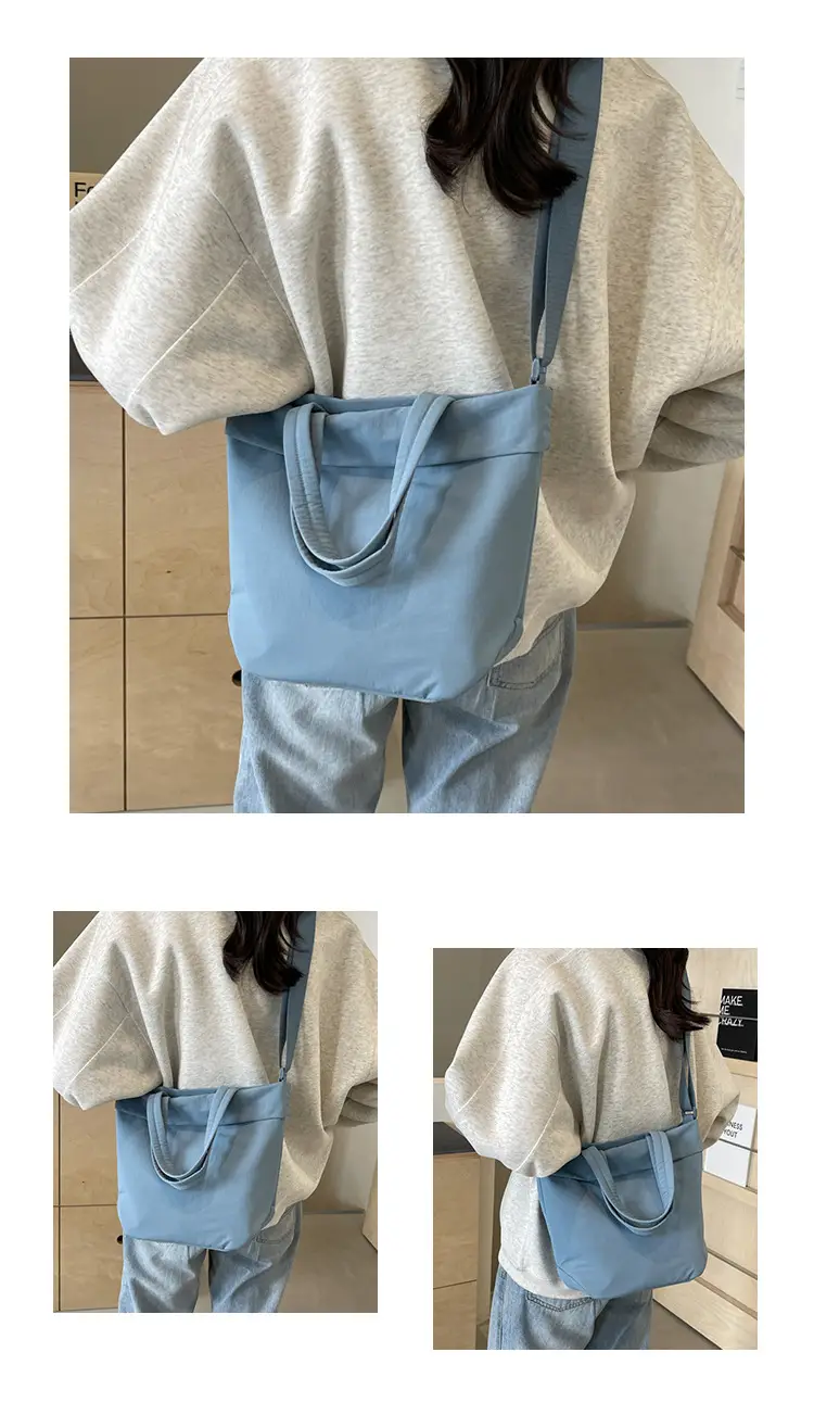Nylon Crossbody Bag Women's Fashion Solid Color — feature 12