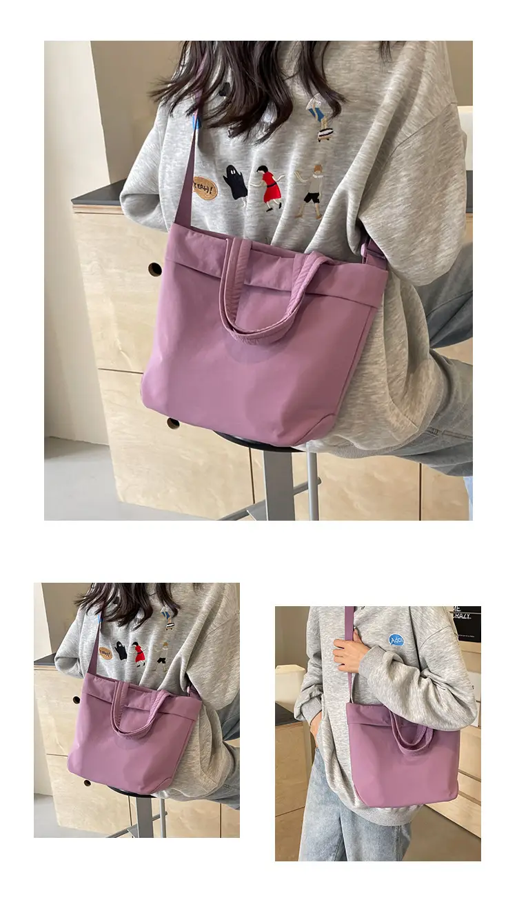 Nylon Crossbody Bag Women's Fashion Solid Color — feature 13