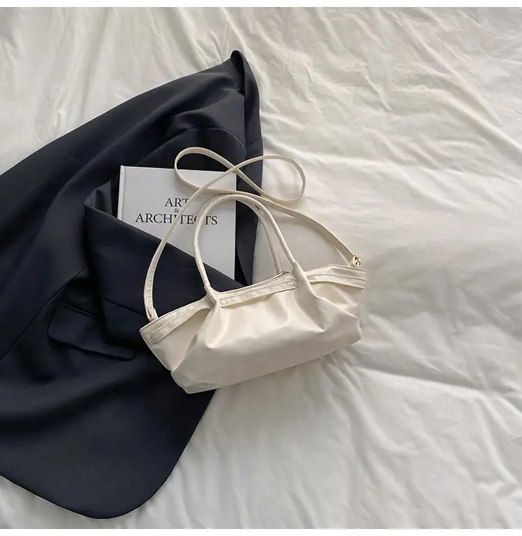 Black Pleated Shoulder Bag for Women Large Capacity 2026 — feature 20