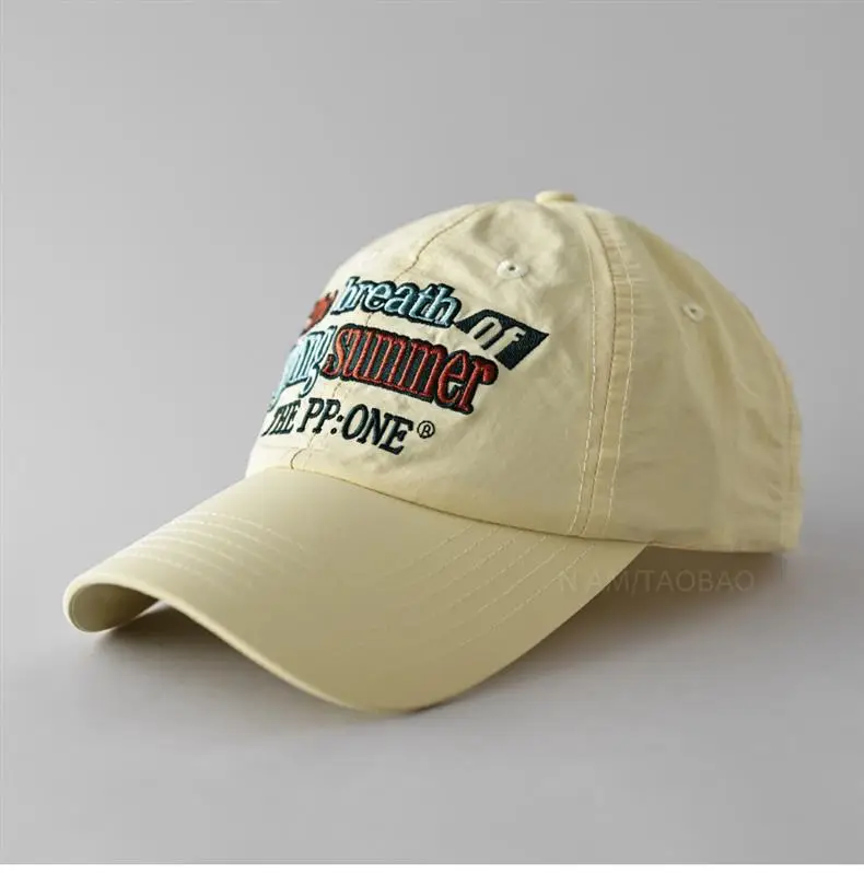 Men Women Fresh Summer Peaked Cap Contrast Color — feature 11