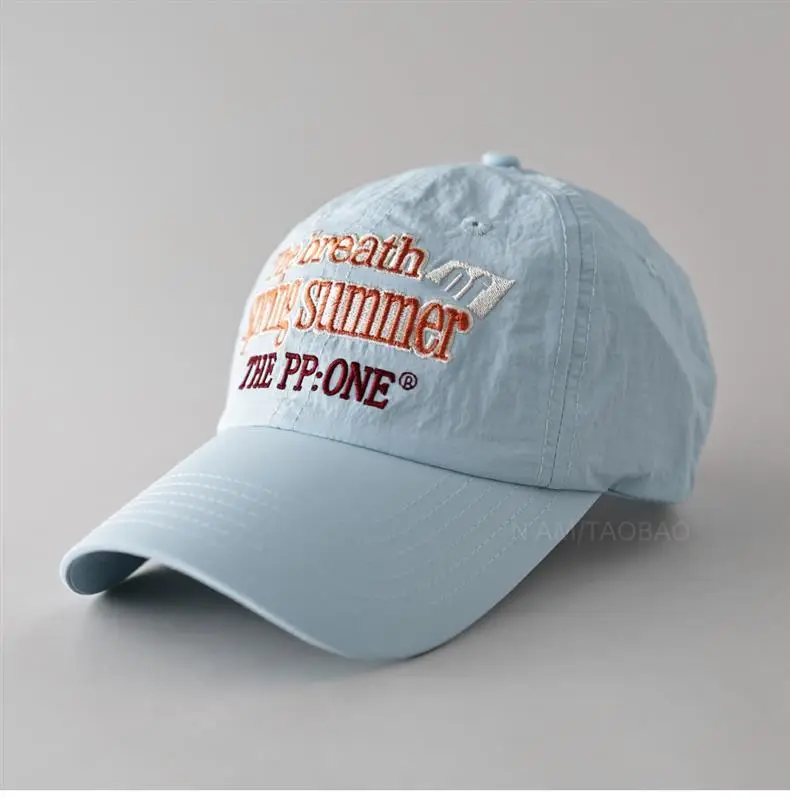 Men Women Fresh Summer Peaked Cap Contrast Color — feature 13