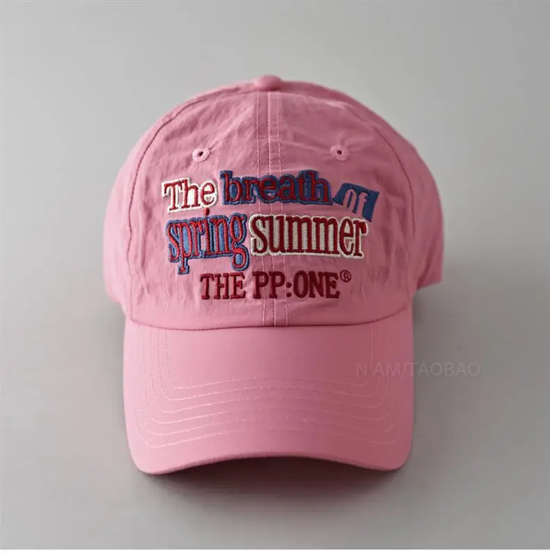 Men Women Fresh Summer Peaked Cap Contrast Color — feature 4