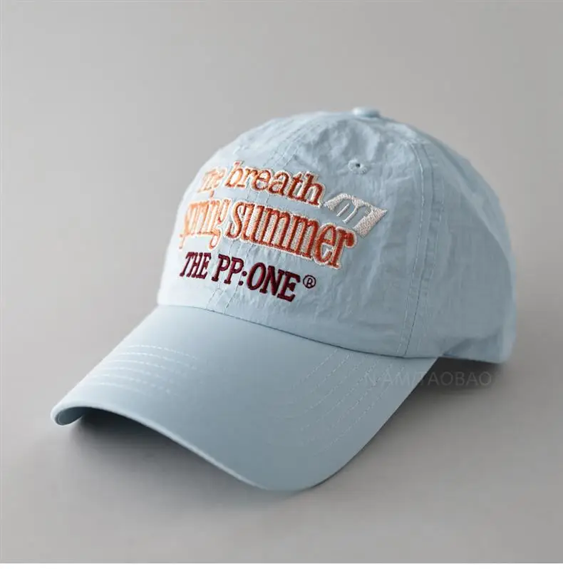 Men Women Fresh Summer Peaked Cap Contrast Color — feature 5