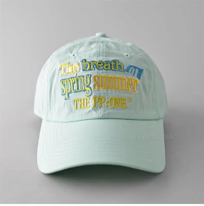 Men Women Fresh Summer Peaked Cap Contrast Color — feature 6