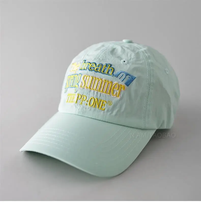 Men Women Fresh Summer Peaked Cap Contrast Color — feature 8