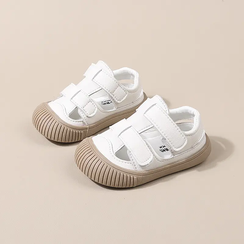 White Strap Sandals for Baby Toddler 1-3Yr Non-Slip