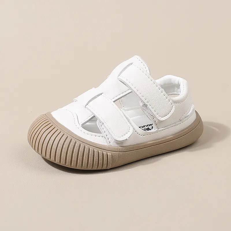 White Strap Sandals for Baby Toddler 1-3Yr Non-Slip