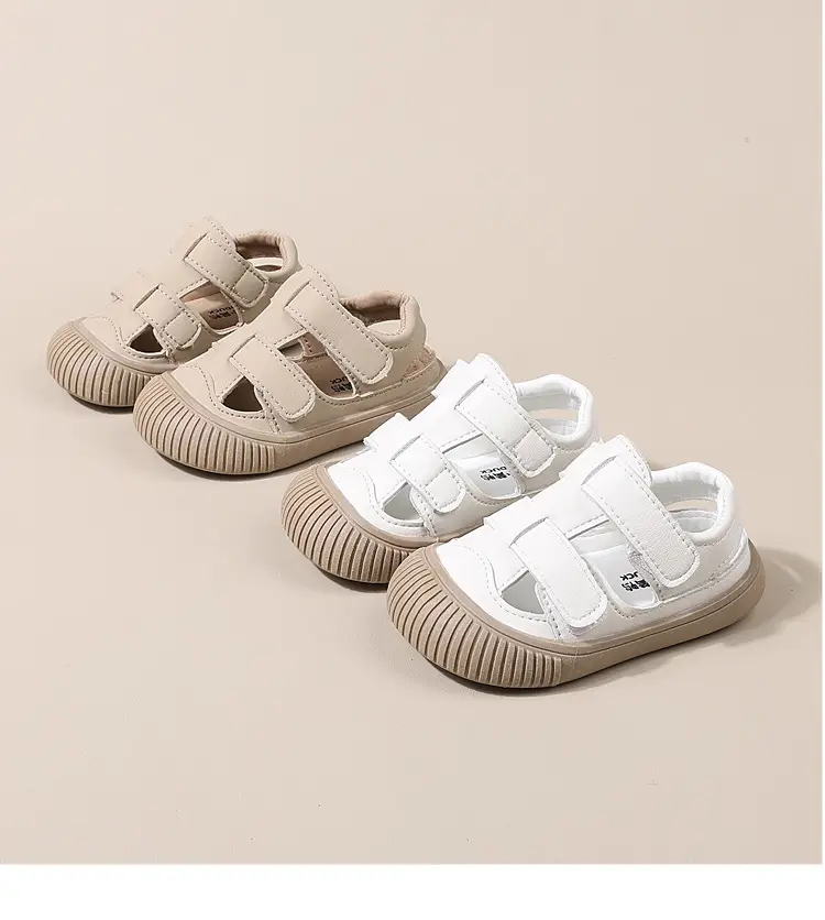 White Strap Sandals for Baby Toddler 1-3Yr Non-Slip — feature 1