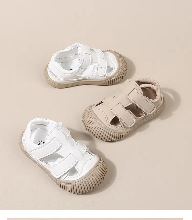 White Strap Sandals for Baby Toddler 1-3Yr Non-Slip — feature 12