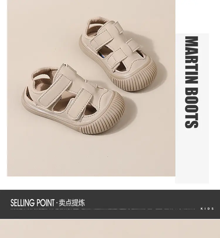 White Strap Sandals for Baby Toddler 1-3Yr Non-Slip — feature 5