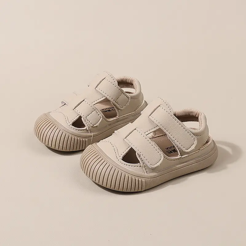 White Strap Sandals for Baby Toddler 1-3Yr Non-Slip