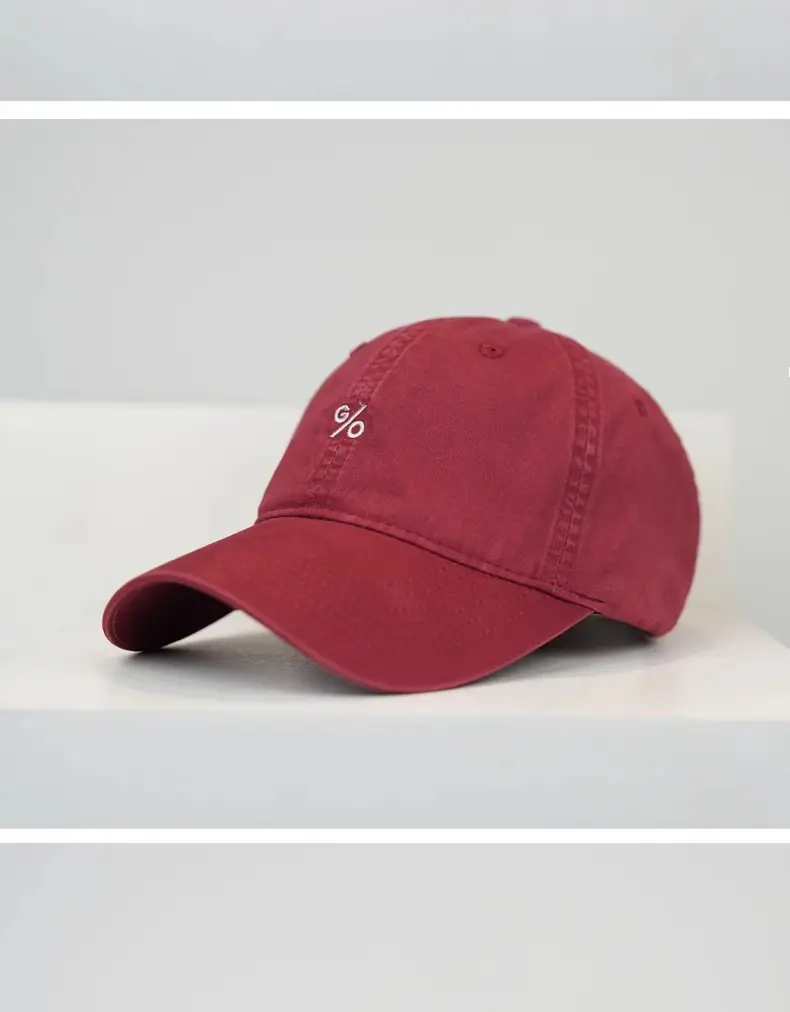 Purple Washed Cotton Baseball Cap Unisex Curved Brim — feature 13