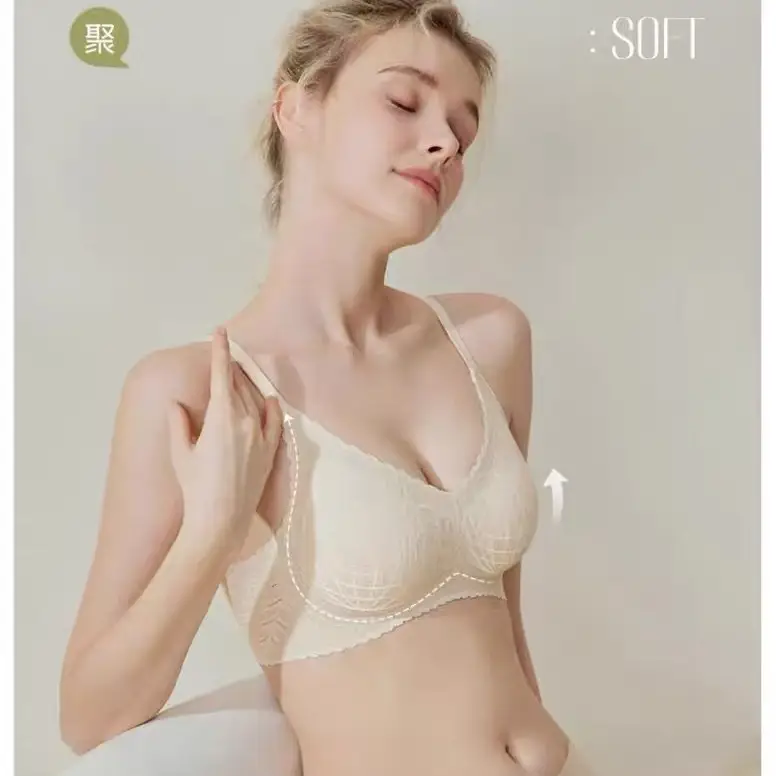 Green Lace Push-Up Bra with Adjustable Straps - Image 3
