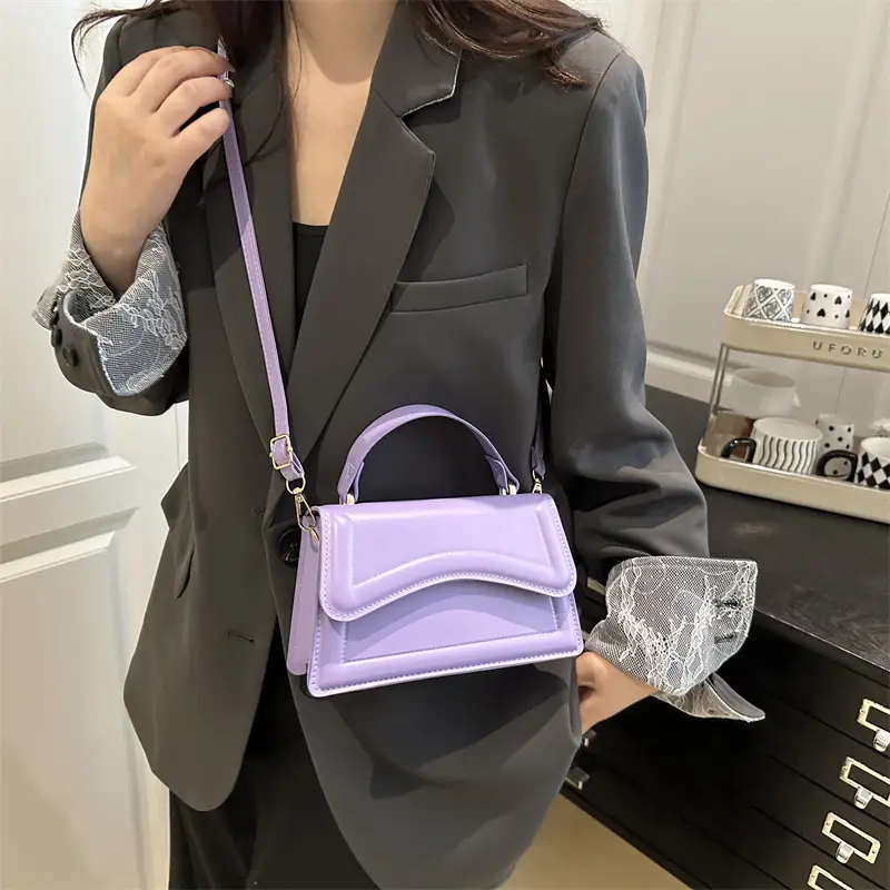 Red French Style Crossbody Bag for Women