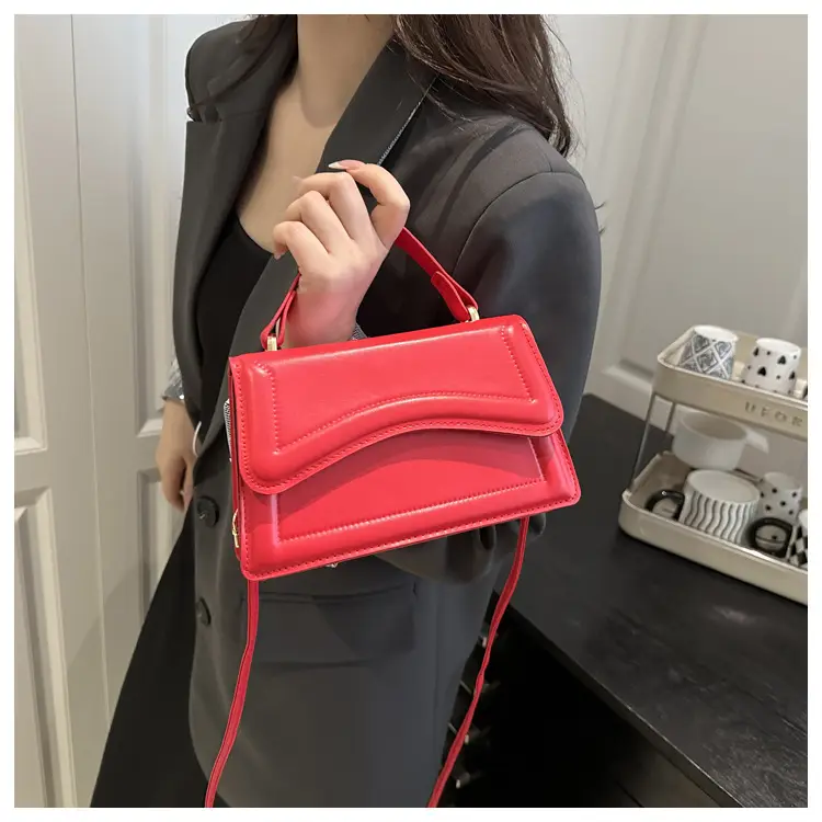 Red French Style Crossbody Bag for Women — feature 13