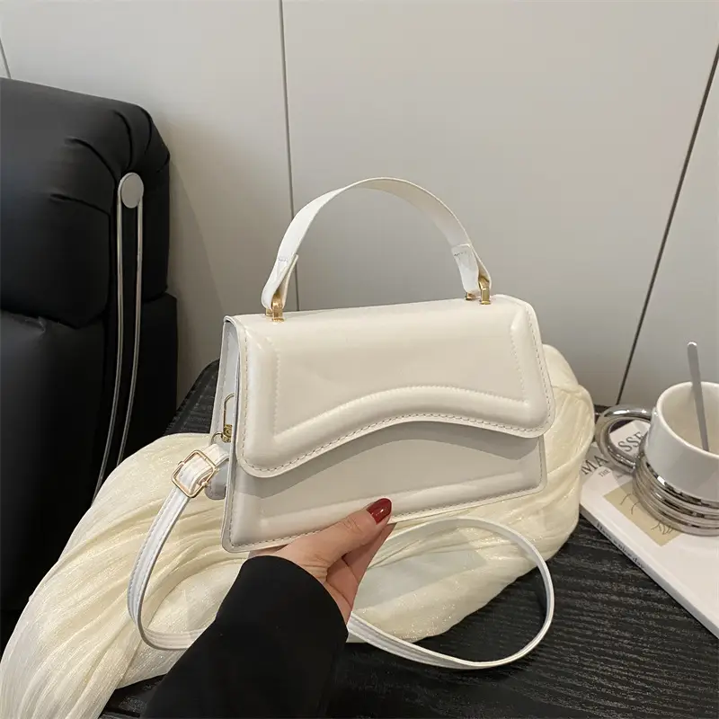 Red French Style Crossbody Bag for Women