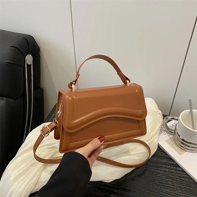 Red French Style Crossbody Bag for Women