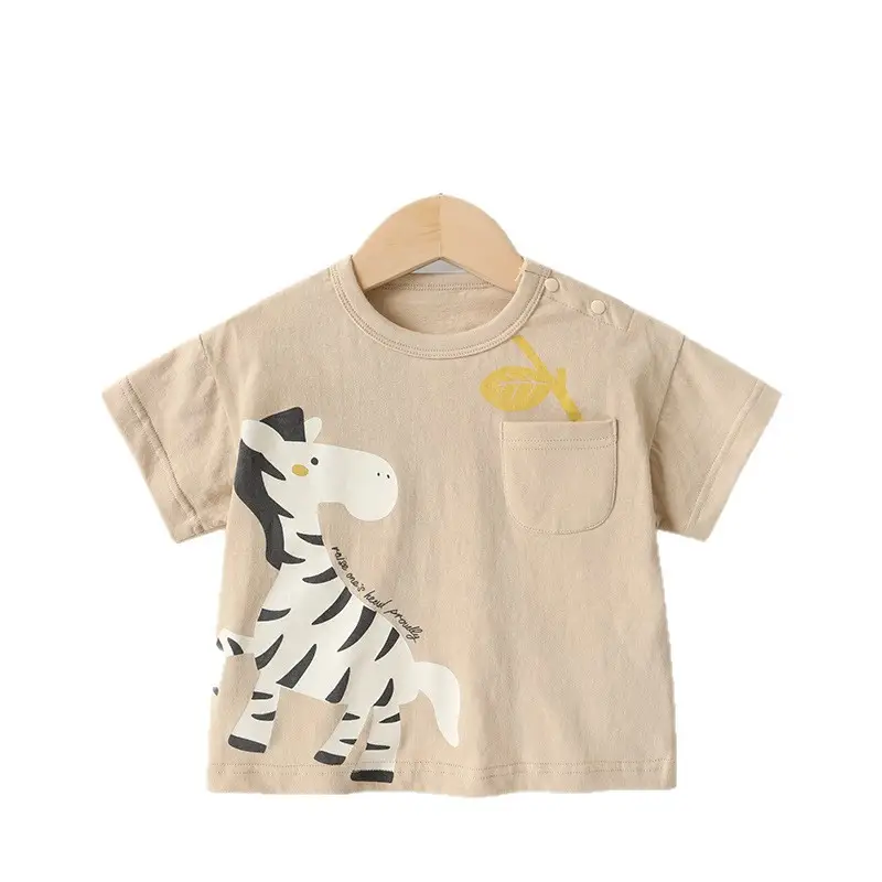 Kaka Panda Bear Print Sleeveless T-Shirt for Girls
