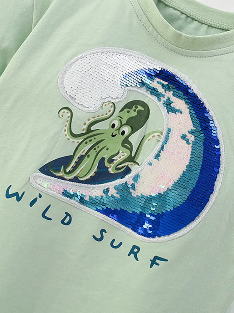 Wild Jure Green Boys T-Shirt Short Sleeve Summer