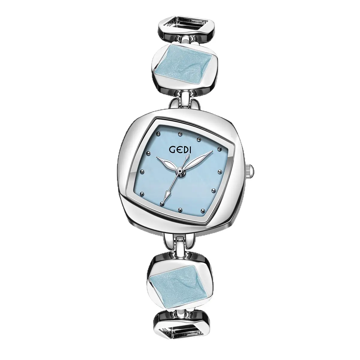 Women's Pink Pearl Quartz Watch with Diamond Bracelet - Image 8