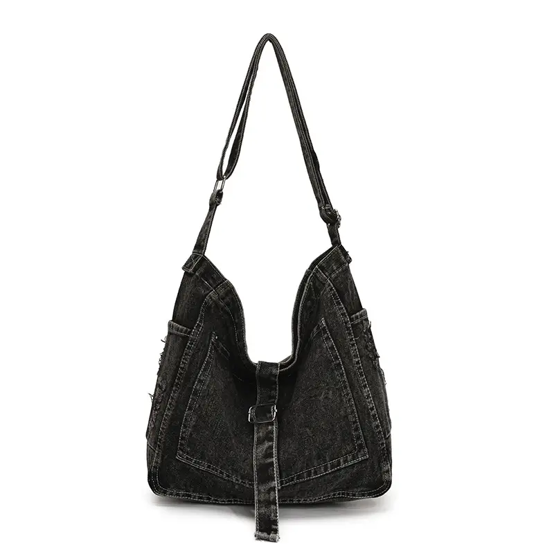 Korean Denim Crossbody Bag Large Capacity Women - Image 8
