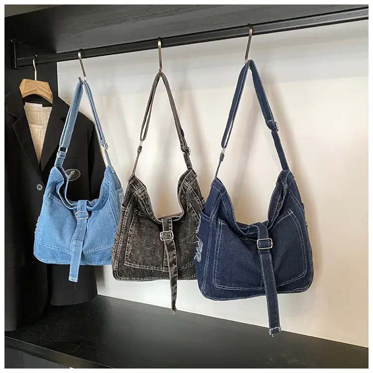 Korean Denim Crossbody Bag Large Capacity Women — feature 20