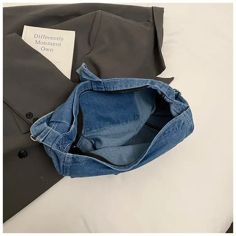 Korean Denim Crossbody Bag Large Capacity Women — feature 7