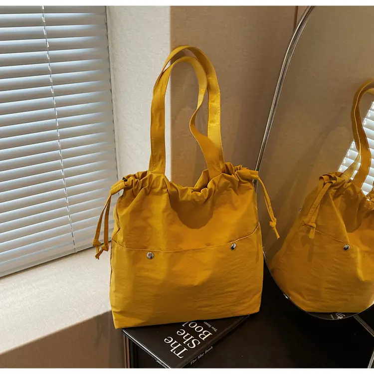 Light Blue Drawstring Shoulder Bag for Women — feature 29