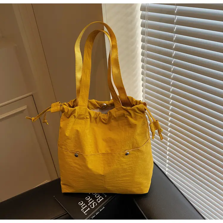 Light Blue Drawstring Shoulder Bag for Women — feature 33