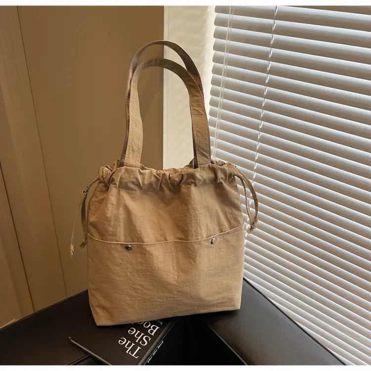 Light Blue Drawstring Shoulder Bag for Women — feature 36