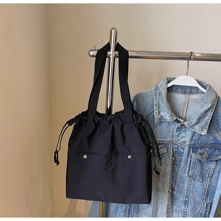 Light Blue Drawstring Shoulder Bag for Women — feature 43