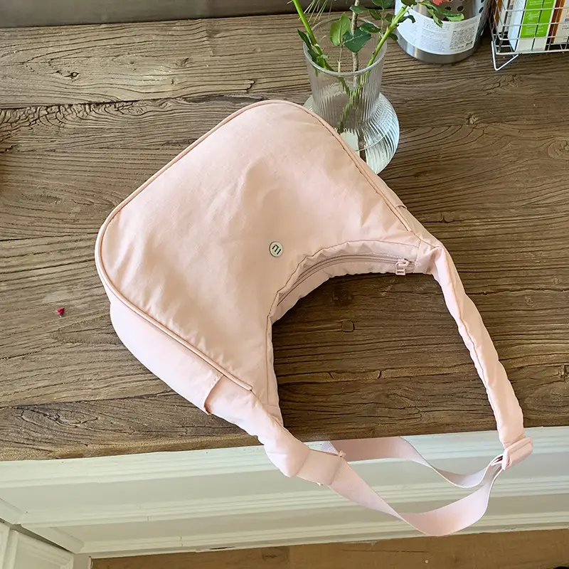 Pink Nylon Shoulder Bag for Women