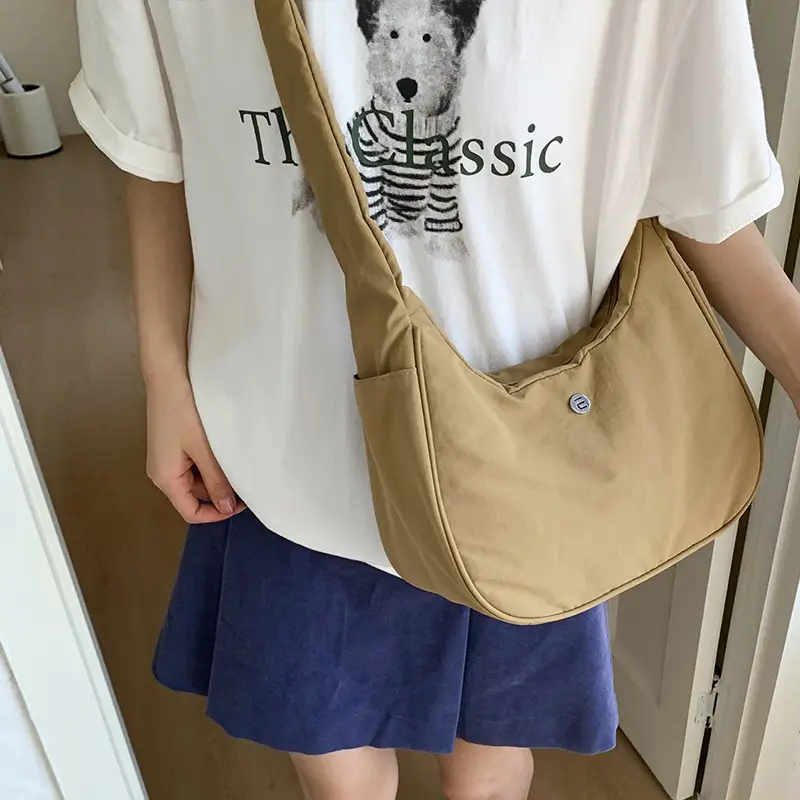 Pink Nylon Shoulder Bag for Women