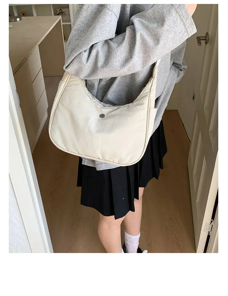Pink Nylon Shoulder Bag for Women — feature 16