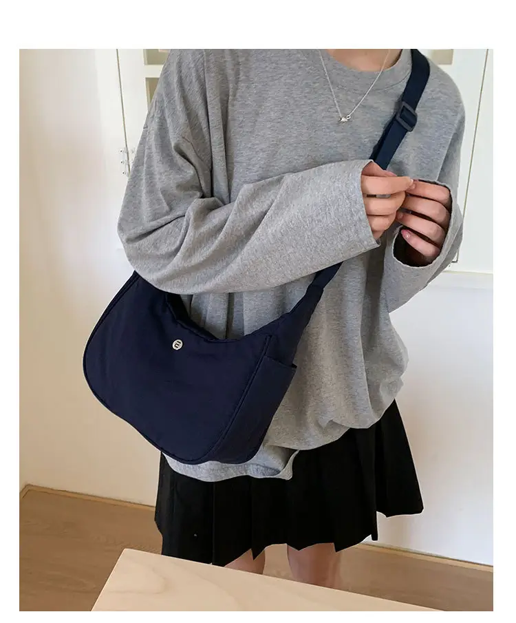 Pink Nylon Shoulder Bag for Women — feature 18