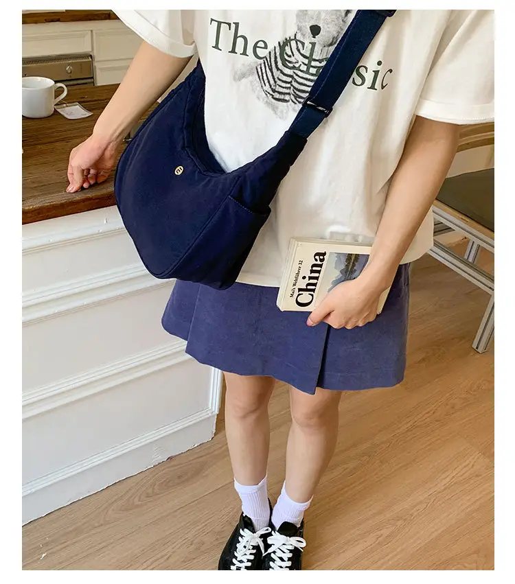 Pink Nylon Shoulder Bag for Women — feature 23