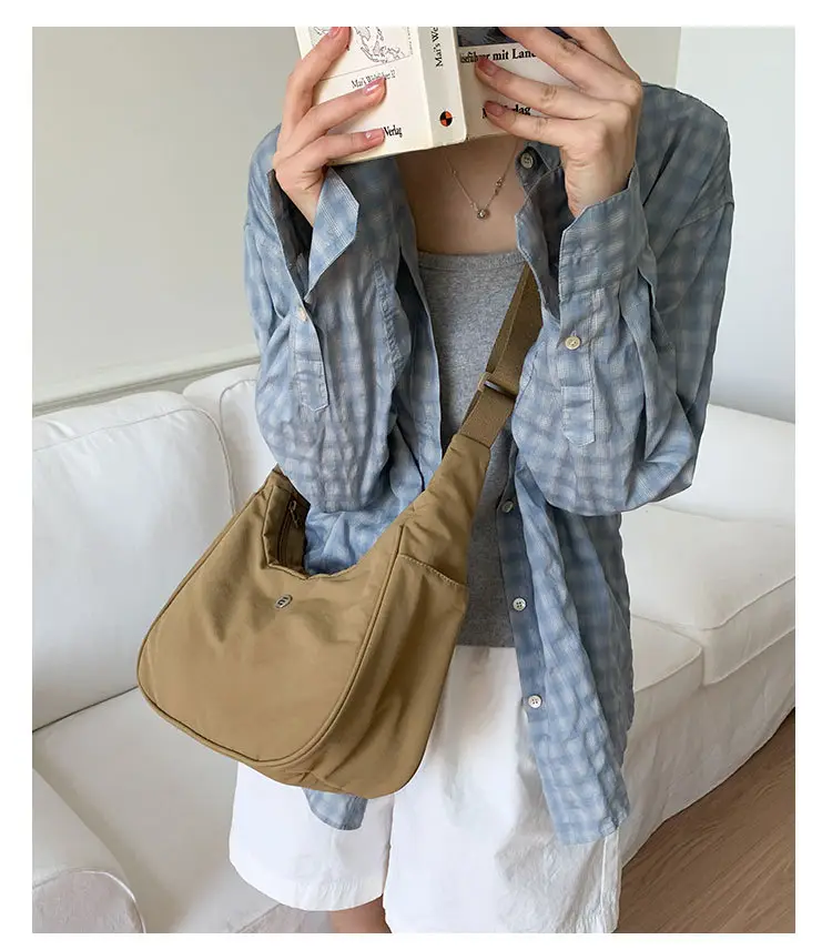 Pink Nylon Shoulder Bag for Women — feature 34