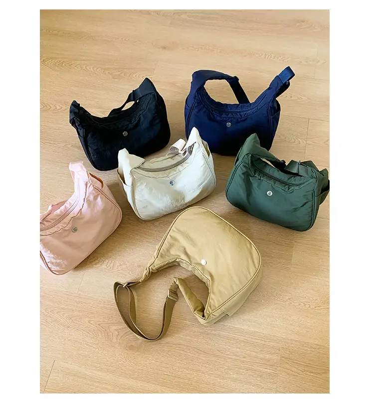 Pink Nylon Shoulder Bag for Women — feature 37