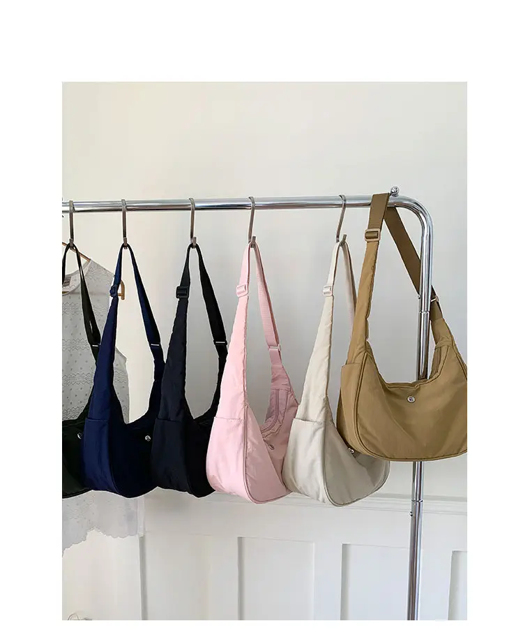 Pink Nylon Shoulder Bag for Women — feature 4