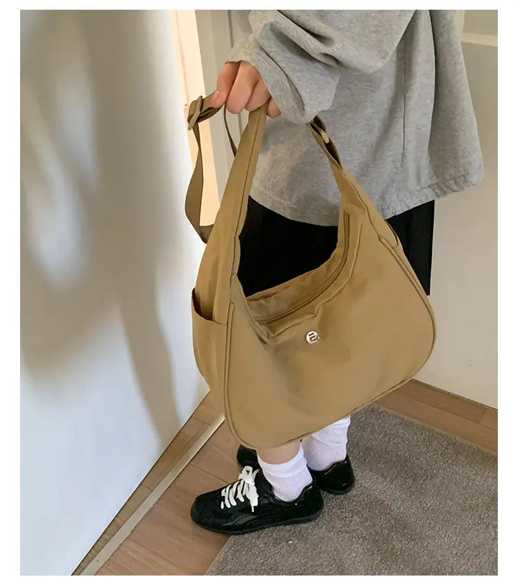 Pink Nylon Shoulder Bag for Women — feature 9