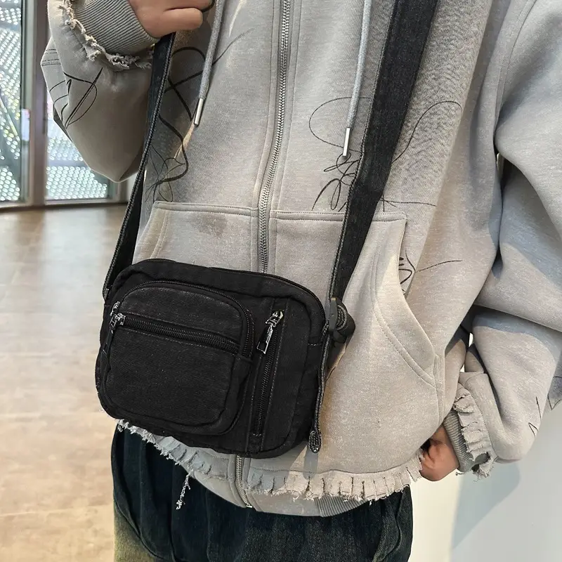 Denim Crossbody Bag for College Students 2025